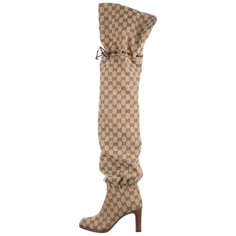 boots gucci gift set|Gucci thigh high boots sale.